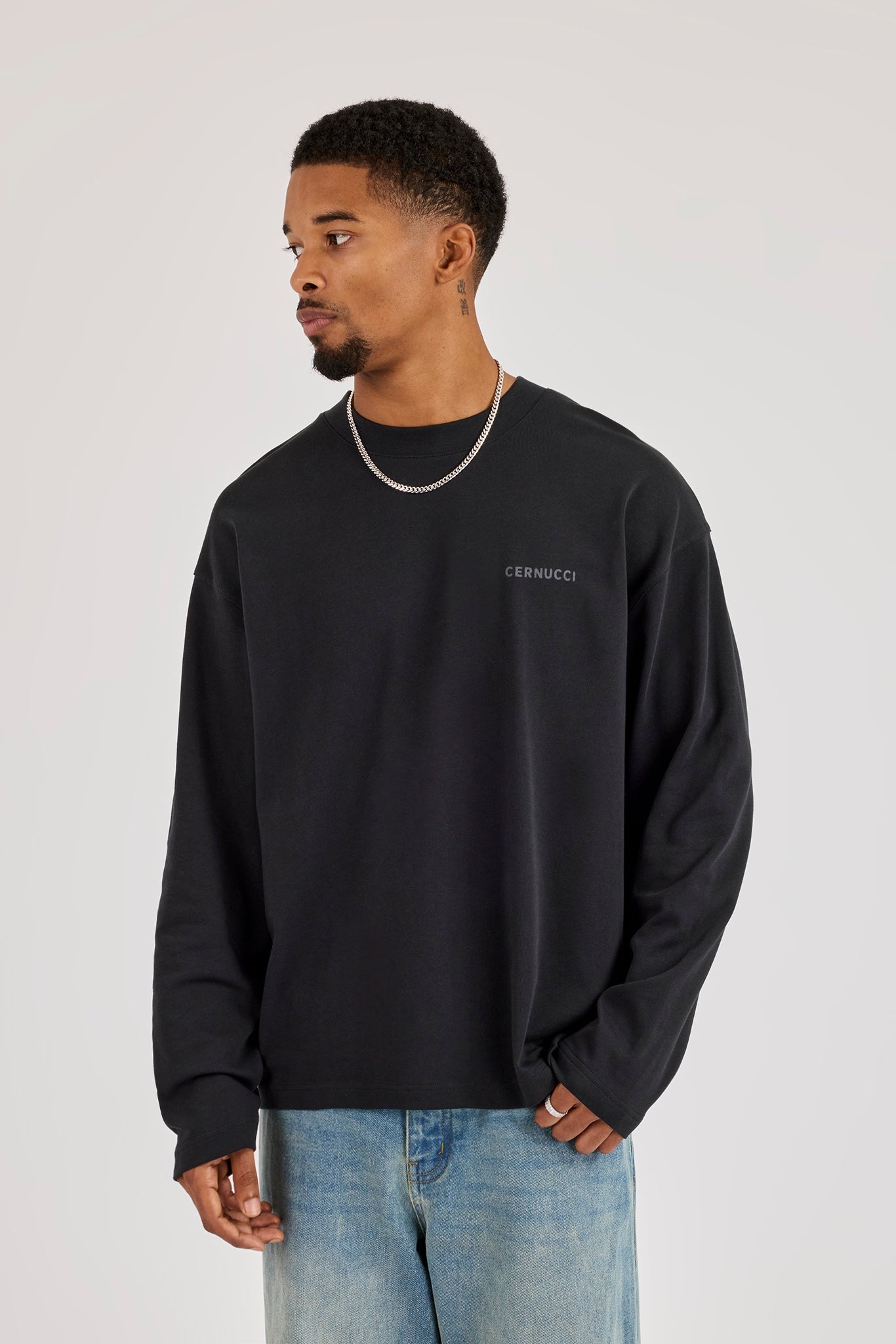 Long Sleeve Meus Crias T-Shirt - Black